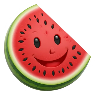 watermelon smile sticker