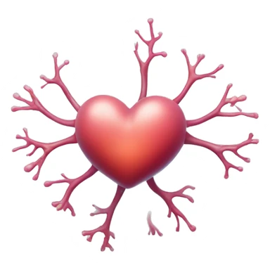 Neuron with a Heart Connection 🧠💫 — A cute, stylized neuron firing with a tiny heart, perfect for psychology and brain science vibes. sticker
