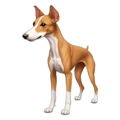 Podenco con pesas de gimnasio sticker