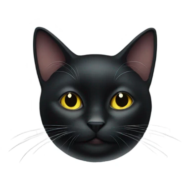 New years black cat sticker