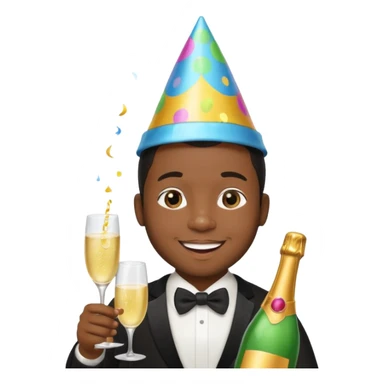 do an emoji of a black guy with baby oil and dyddys parti sticker