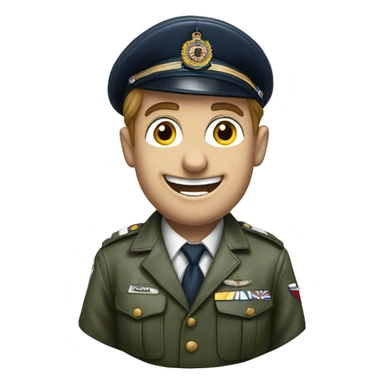 Royal Air force pilot in a spitfire sticker