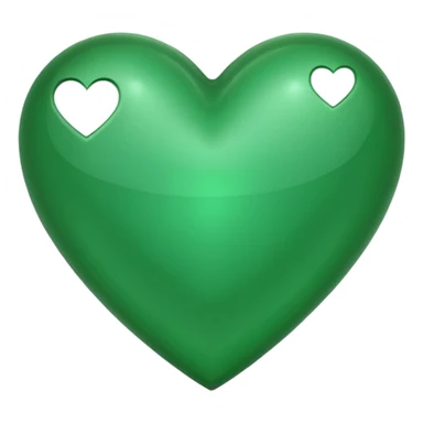 Green heart sticker