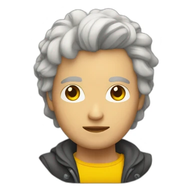 Persona muy fuerte de raza blanca con pelo corto y amarillo sticker