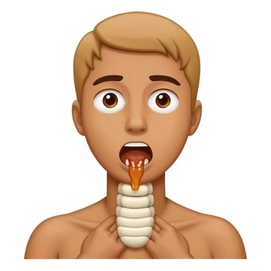 Someone with they arm chocking themselves  sticker