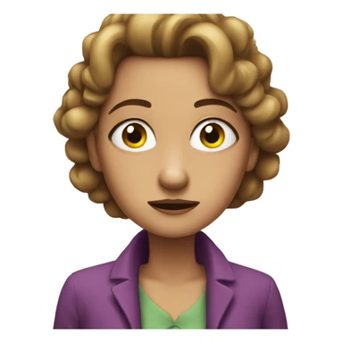 Lady watching with disgust  sticker