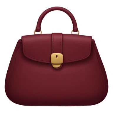 Maroon purse sticker