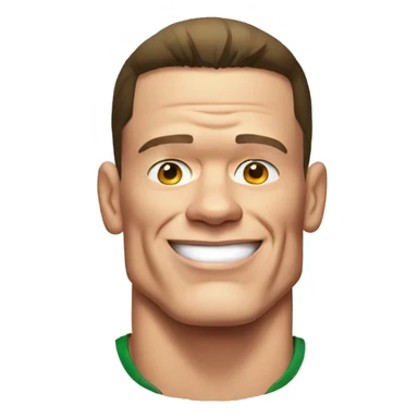 john cena cartoon wearing tee sticker