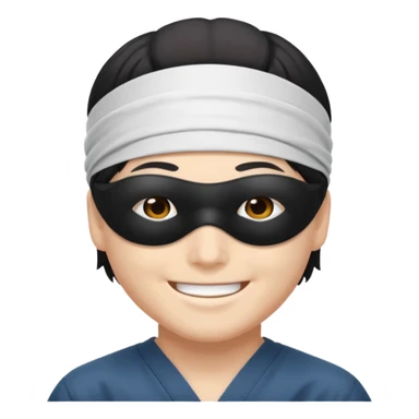 Gözleri bağlı sırıtan bir gojo satoru sticker