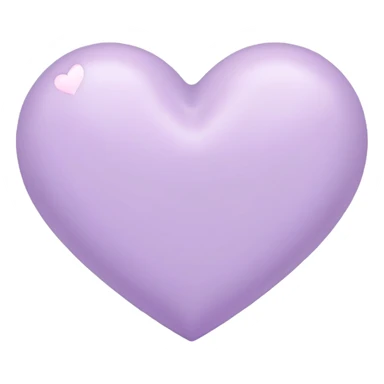 Corazón lila pastel sticker