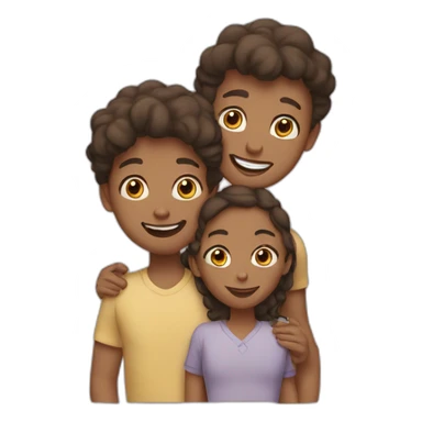 family of three sticker