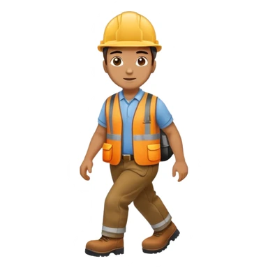 labor worker walking sticker
