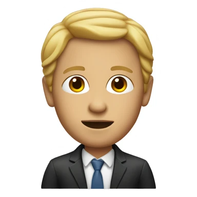 memoji of a person with a legal, apple style sticker