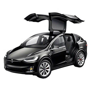 Tesla Model X - Tesla (Model Year: 2022) (Iconic colour: Black) sticker