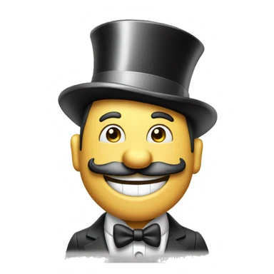 Monopoly Man Wide Smile sticker