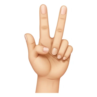 Middle finger with ☺️ sticker