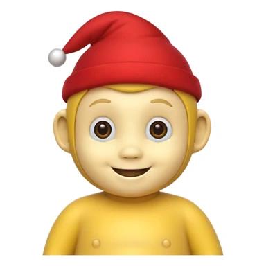 Sarı Teletabi kırmızıyı domaltan sticker