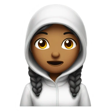 Hangry girl in toque sticker