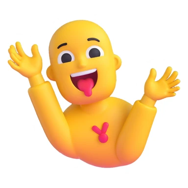 choking emoji with hands reaching out sticker