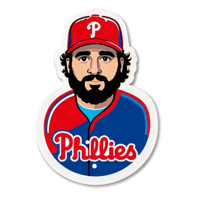 Phillies fan sticker