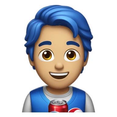 drinking pepsi sticker