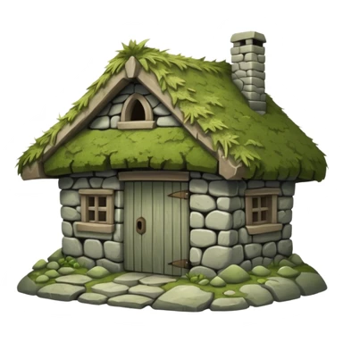 stone hut sticker