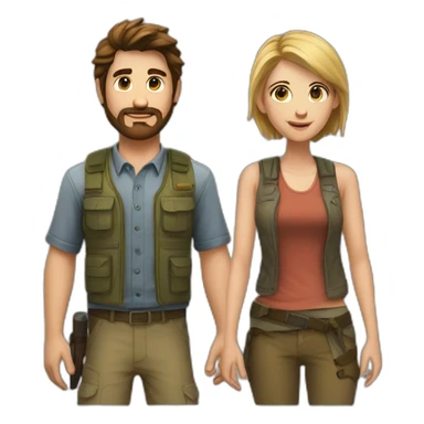 joel and ellie sticker