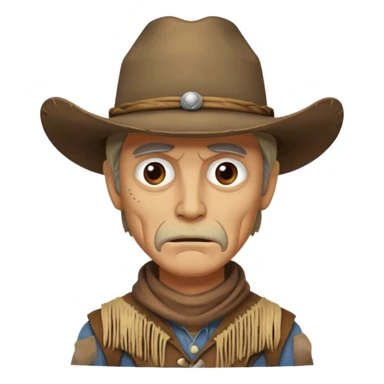 scary cowboy sticker