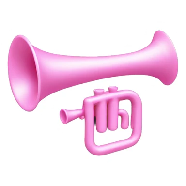 small pink trumpet sticker