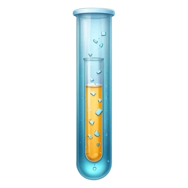 cracks on the  Test Tube sticker
