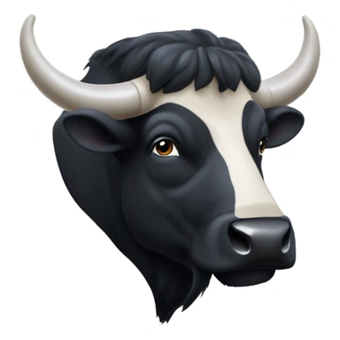 Gros taureau noir  sticker