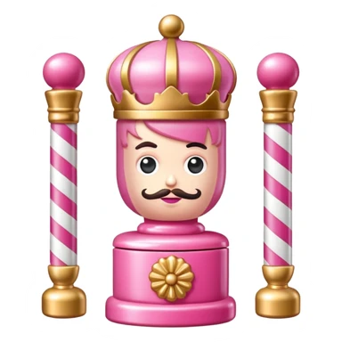 Pink, candyland, nutcracker sticker