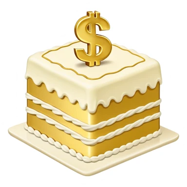 piece of Money cake sticker