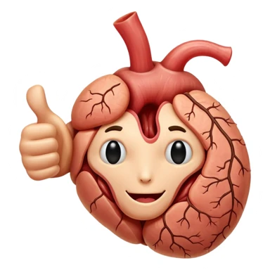 Thumbs up growing on a thumbs up like a tumor. sticker