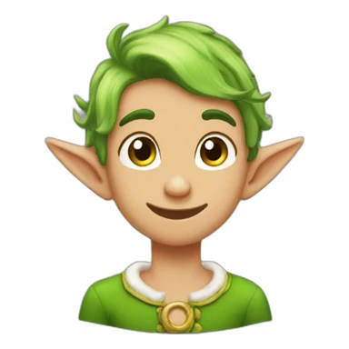 elf twink blushing sticker