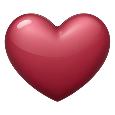 Marsala heart sticker