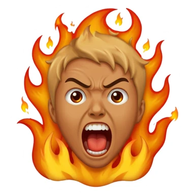 person burning in the pits of hell sticker