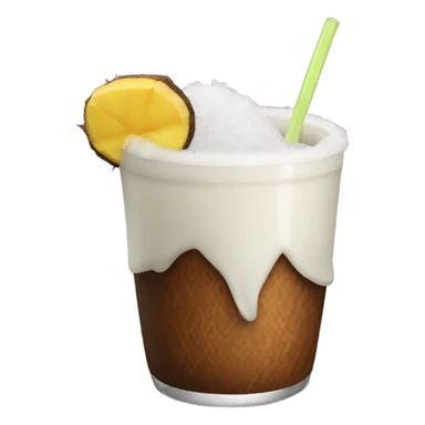 Drink made out of coconut sticker