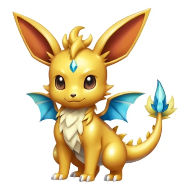 Shiny-Eeveelution-Cute-Fakemon-Dragon-Pokémon-fusion full body sticker