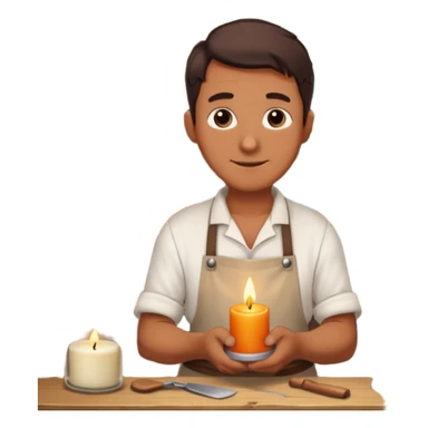 Candle Maker man  sticker