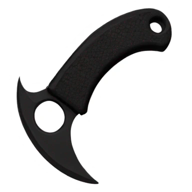 karambit all black sticker