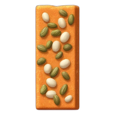 cereal bar with pumpkin seeds, raisins and grains of amaranth sticker