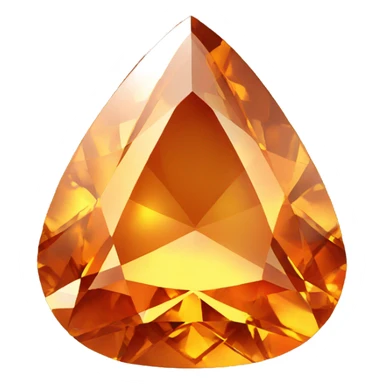 orange topaz gem sticker