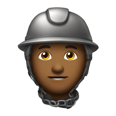 MINERO con casco sticker