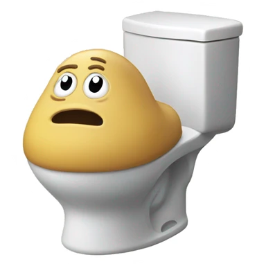 fat skibidi toilet sticker