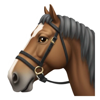 A horse that rides another horse with a pompous fac sticker
