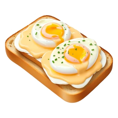 eggs royale on sourdough bread sticker