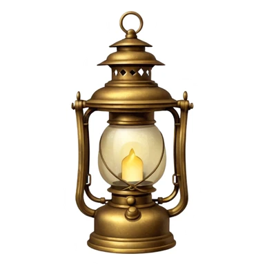 glitter old lantern sticker