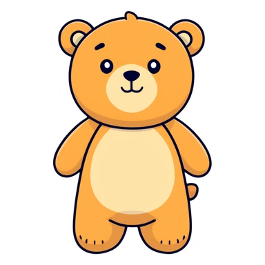 Teddy bear saying I love you  sticker