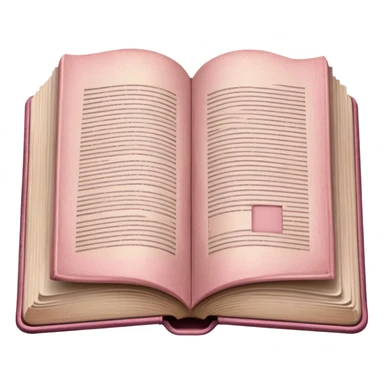 dusty pink open book sticker